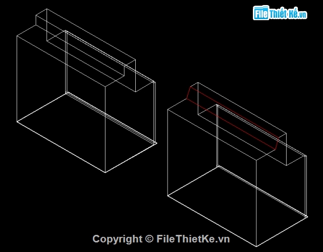 File cad,cách cắt vật thể,vật thể 3D,File thiết kế
